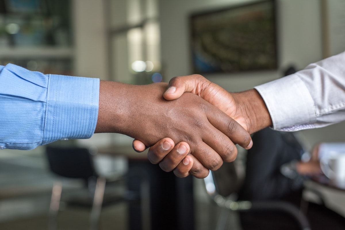 A handshake of trust